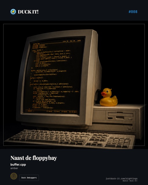 Duck Debuggers: naast de floppybay