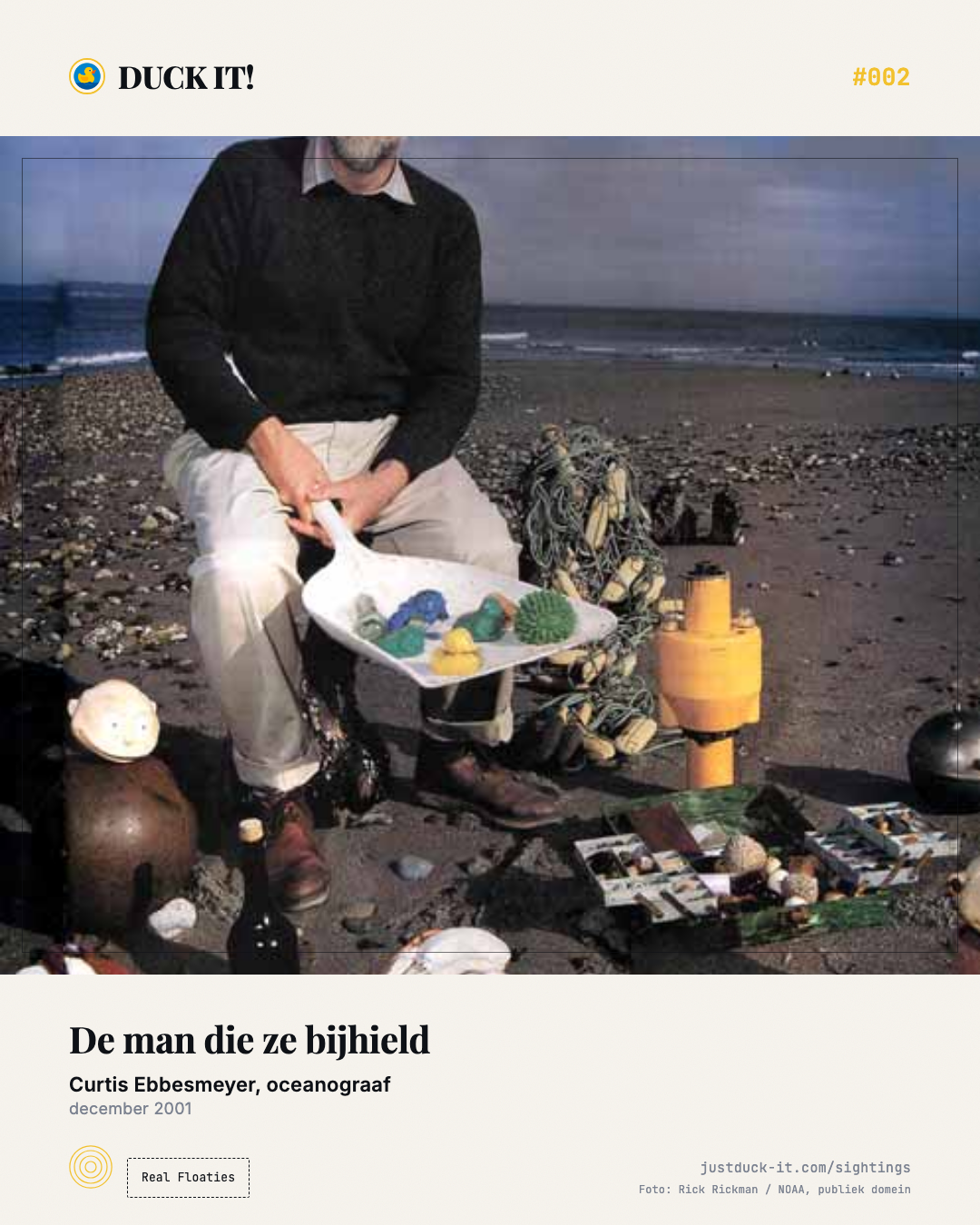 Real Floaties: aangespoeld badspeelgoed op het strand